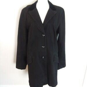 Lauren Jeans Co Black Denim Coat XL Your Data‎ Should Follow You Regina Holliday